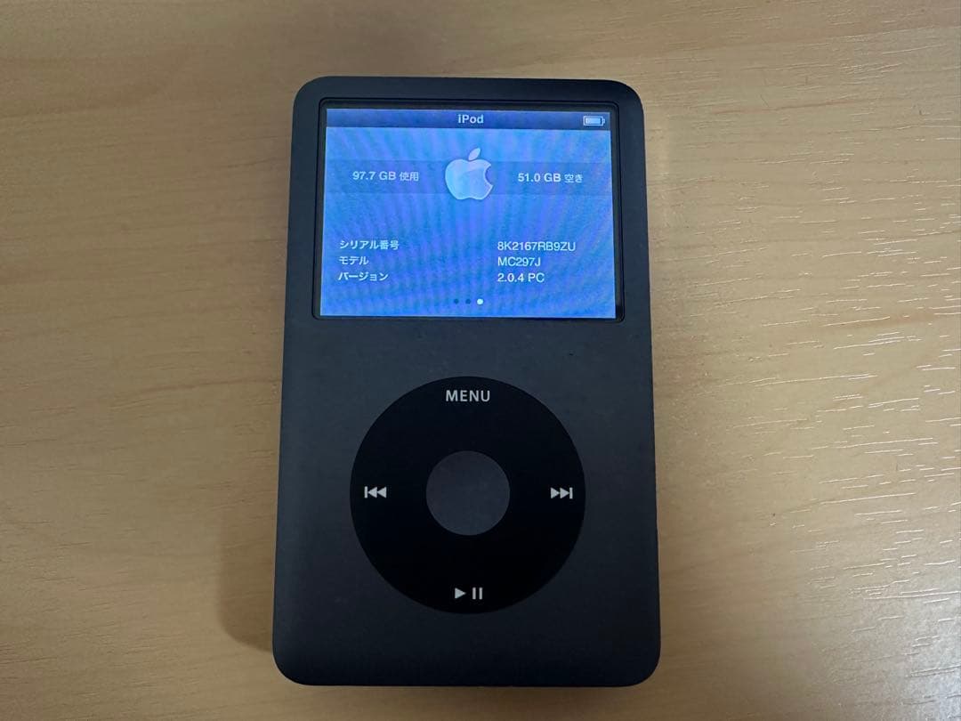 第6.5世代Apple iPod Classic160GB ブラック