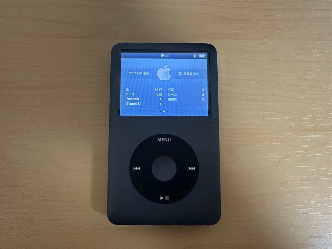 第6.5世代Apple iPod Classic160GB ブラック