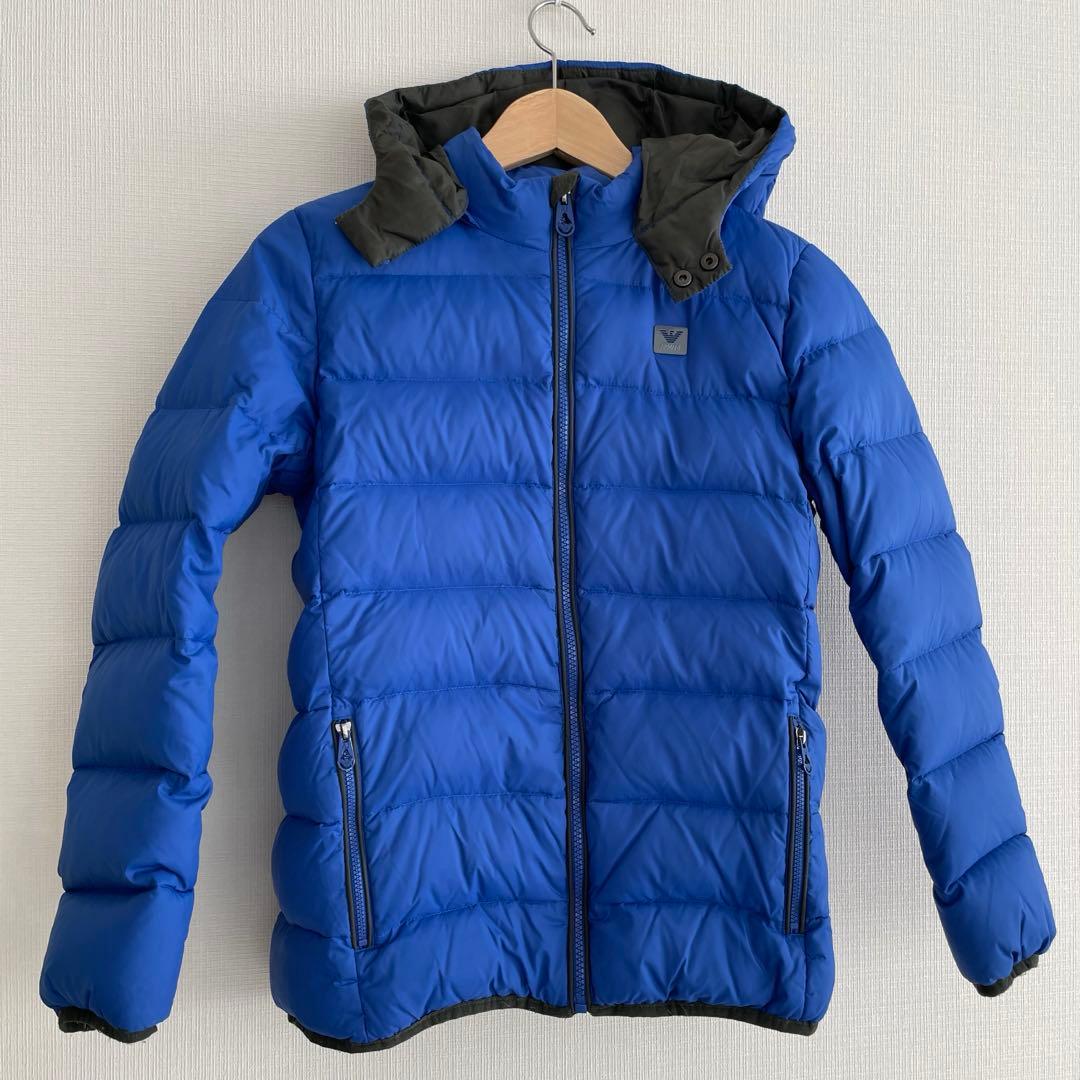 アルマーニジュニア12A154cm⭐︎ARMANI JUNIOR青ダウンジャケット