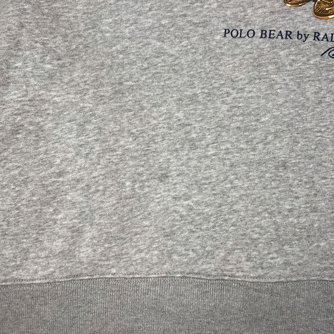 POLO RALPH LAUREN スウェット ポロベア 現行 前V ガゼット