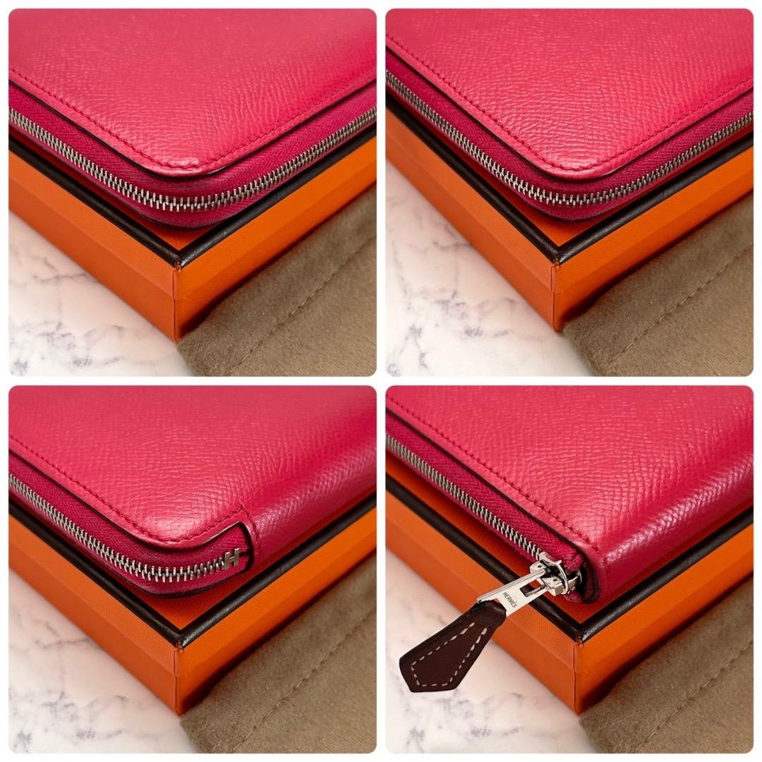 ✨極美品✨エルメス アザップロングシルクイン ローズエクストリーム 長財布