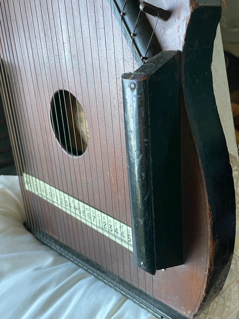 アンティーク　オート　ハープ　木製　1800年代後半　楽器　アメリカ