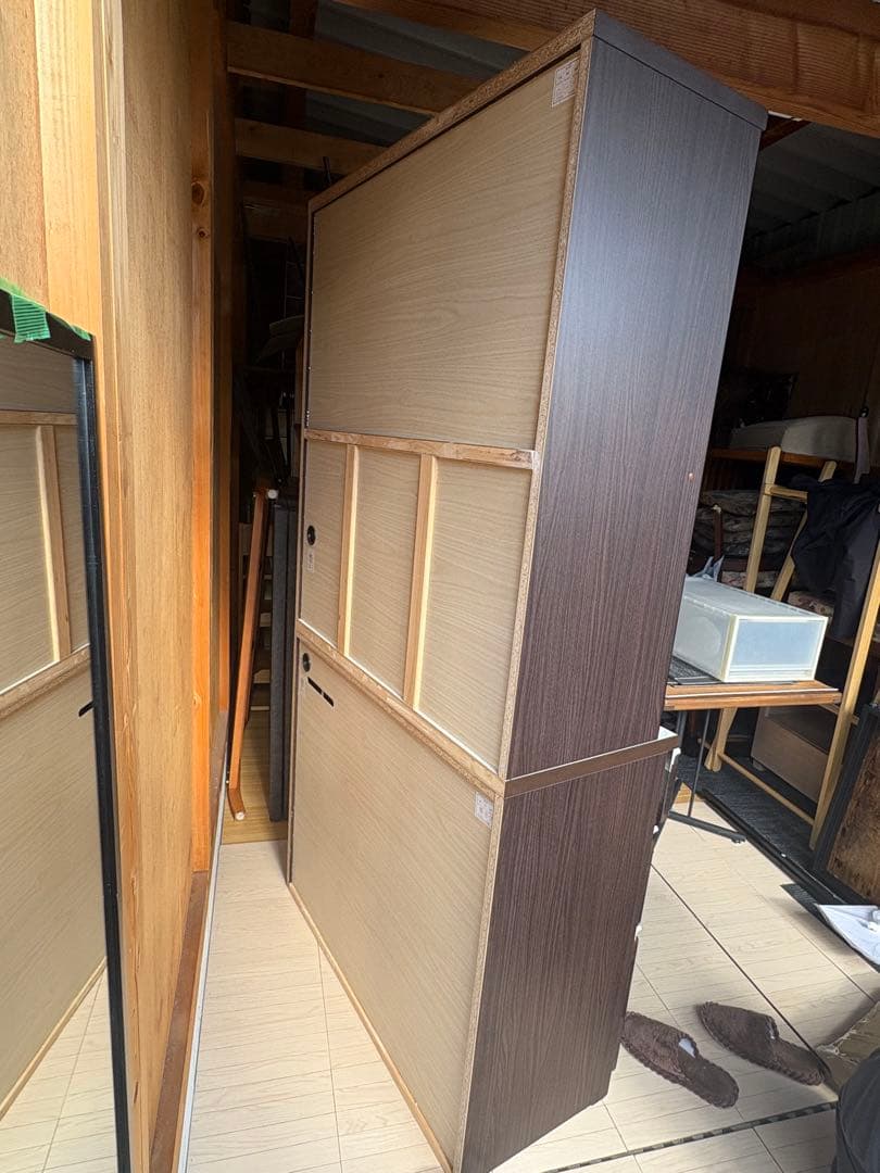 【引取or直配送】美品　キッチンボード (アルミナ2 100KB DBR)