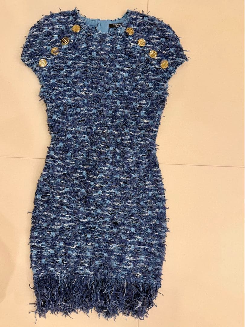 「美品」BALMAIN ノースリーブワンピース