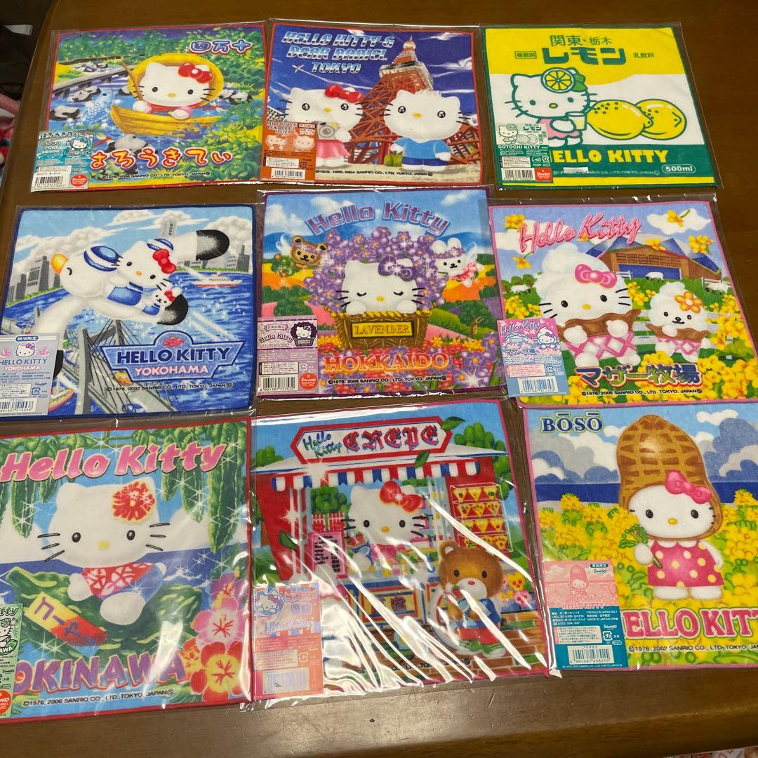 ハローキティ ご当地ハンカチ47枚セット