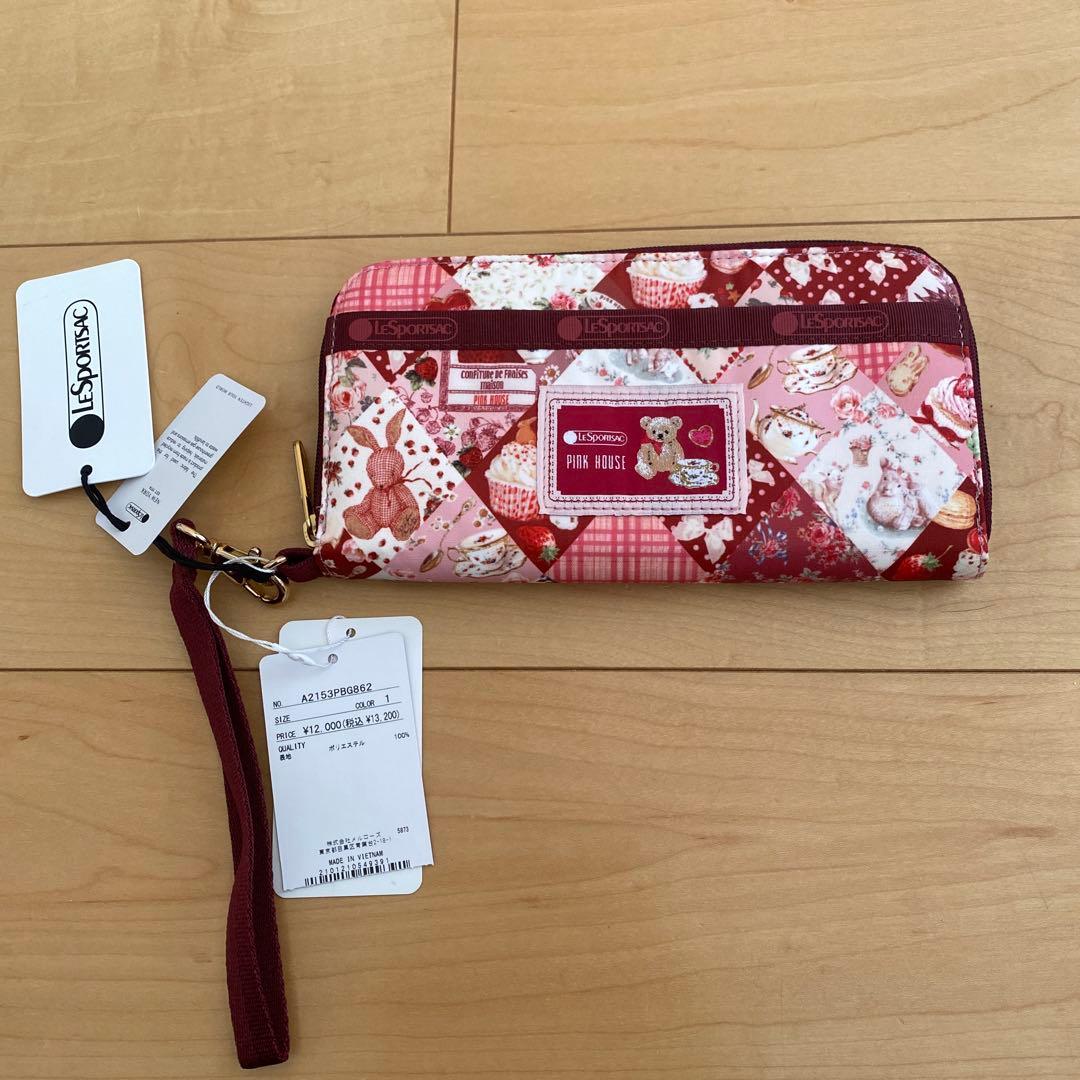 PINK HOUSE✖️Lesportsac パッチワーク 長財布