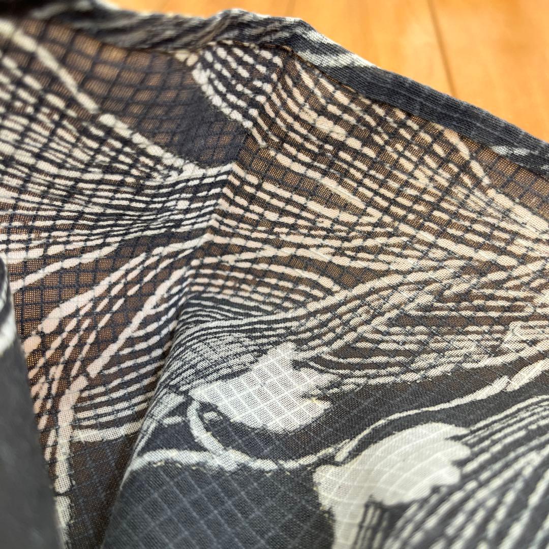 【新品未使用】浴衣　すずらん　グレー　三松