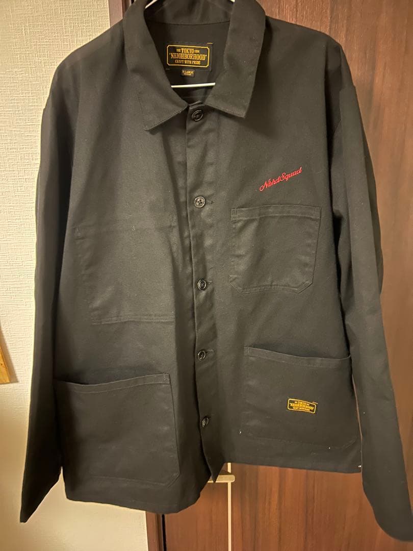 COVERALL/EC-JKT　カバーオールジャケット　ブラックXL