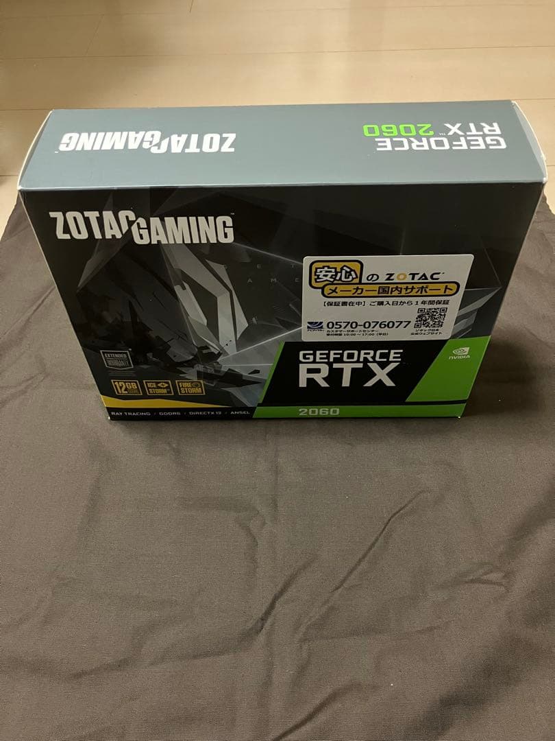 【ほぼ未使用】ZOTAC GAMING GeForce RTX2060 12GB