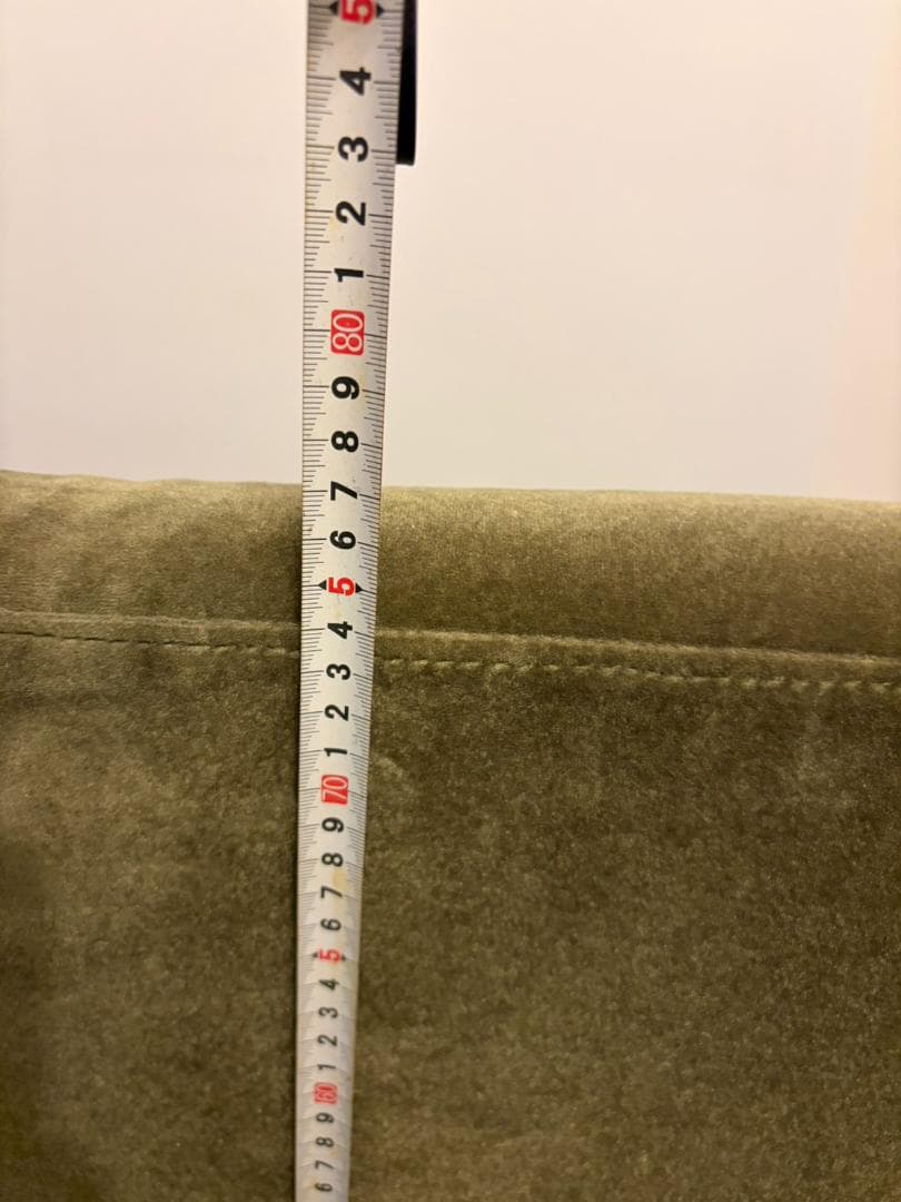 国産レトロ　喫茶店チェア 1シーターソファ ベロア×木製アームチェア　グリーン