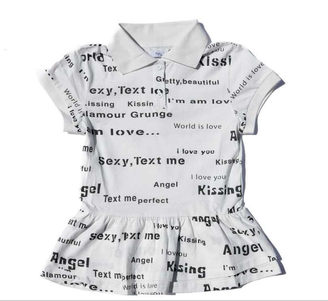 トップス praying world is love womans polo