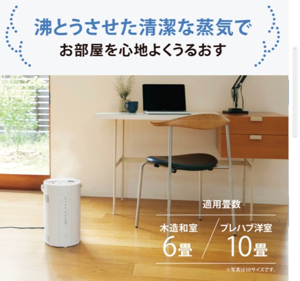 2025年11月購入　象印　スチーム式加湿器　EE-DF35