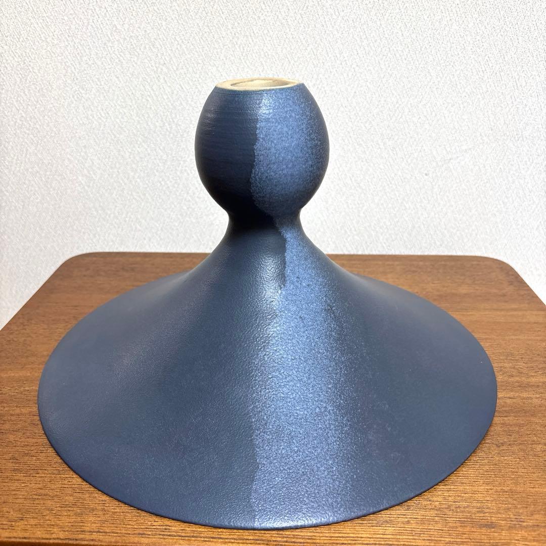 いけばな　池坊　花器　グレー　陶器