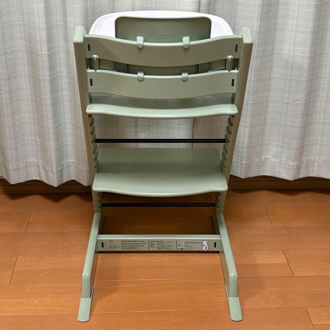 STOKKE ストッケ トリップトラップ モスグリーン　ベビーセット付 S/N6