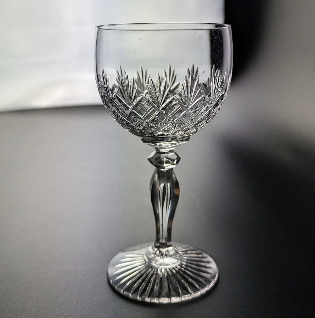 夫婦の語らいに★2個セット★オールド バカラ クリスタルワイングラス フランス