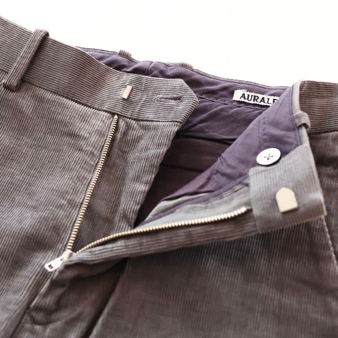 AURALEE オーラリー コーデュロイ スリット スラックス カジュアルパンツ