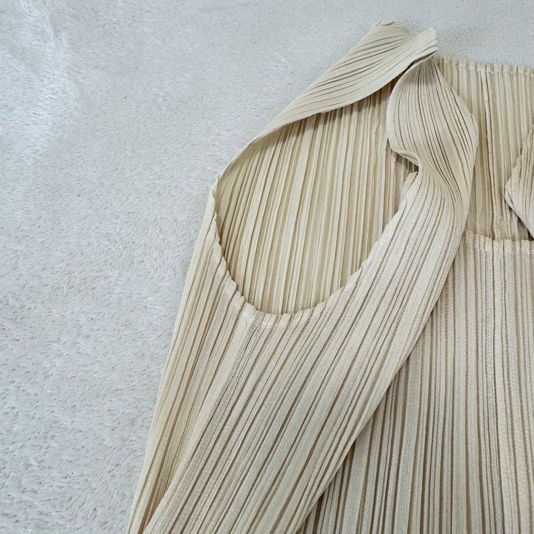 極美品✨PLEATS PLEASE 変形　チュニック　バイカラー　ノースリーブ