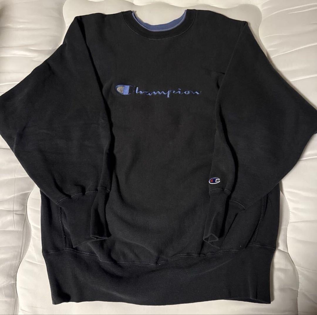 90s reverse weave リバースウィーブ ブラック USA製 XL