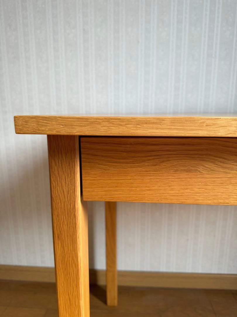 TH。無印良品　無垢材デスク(引き出し付き)オーク材