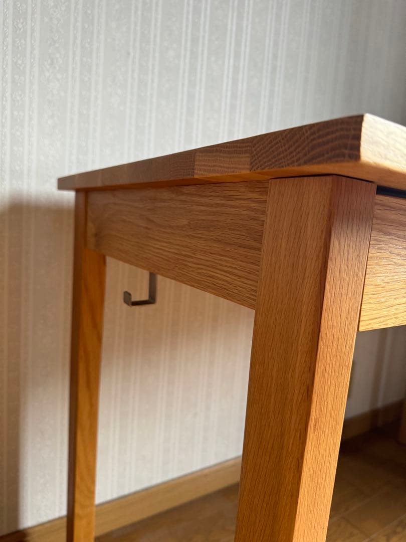 TH。無印良品　無垢材デスク(引き出し付き)オーク材