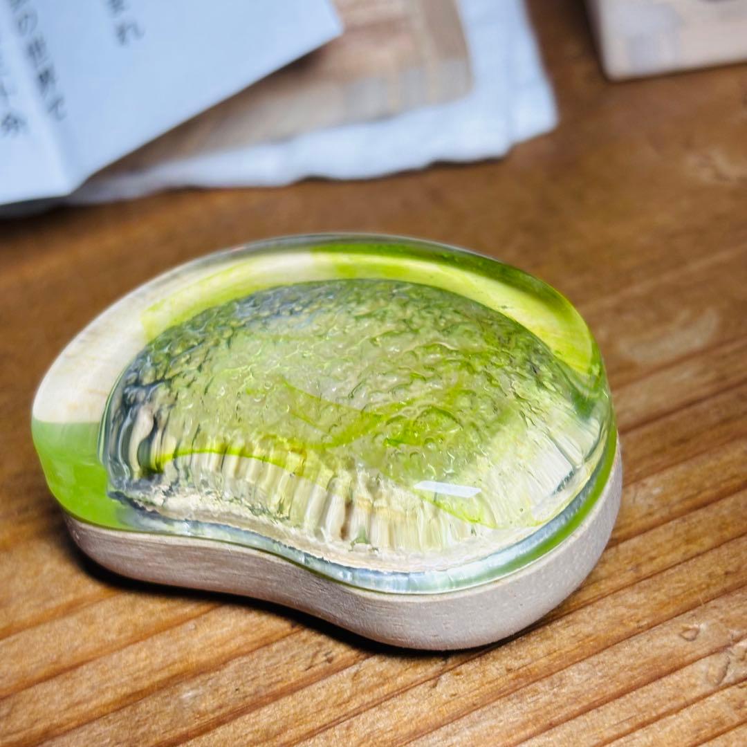 硝子　朝露香合　加州　漆芸　松葉　共箱　茶道具　香道具　鈴木松栄　西村松逸師