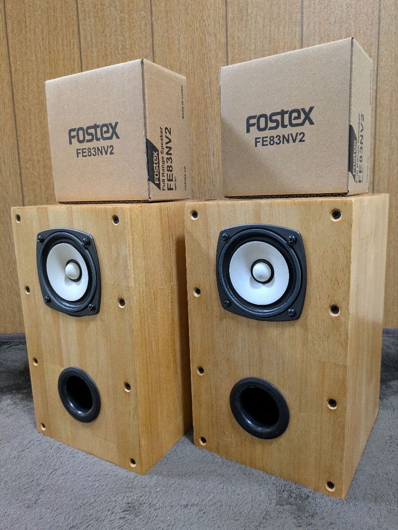 マツモト工芸さん　wooden12 Wバスレフ4スピーカー　自作スピーカー