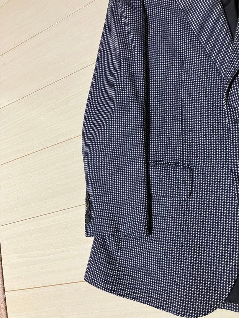 バーバリー ロンドン カシミヤ100％ テーラード ジャケット ネイビー