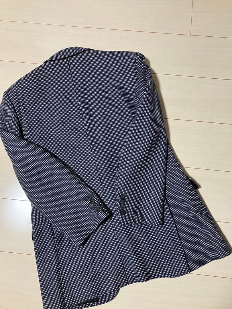 バーバリー ロンドン カシミヤ100％ テーラード ジャケット ネイビー