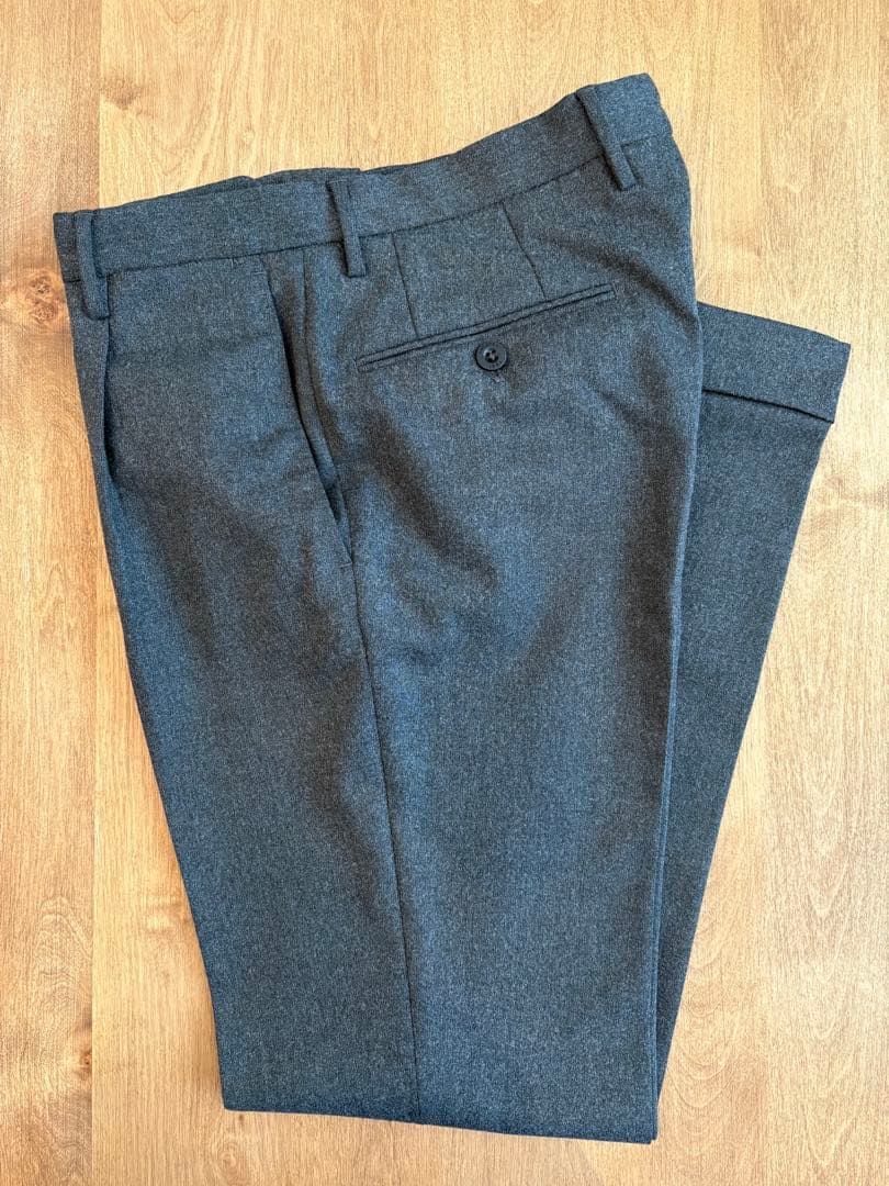 INCOTEX 44 グレー URBAN TRAVELLER ウールポリ混