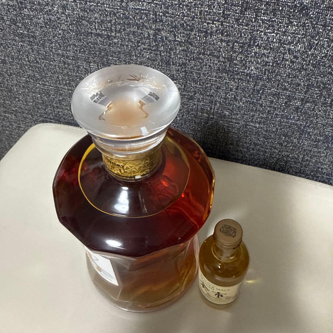 ニッカウヰスキー 鶴 700ml シングルモルト余市50mlを付けて