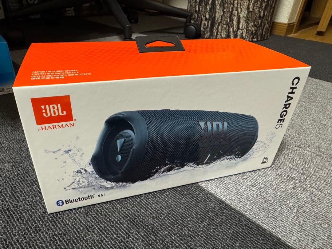 JBL Charge 5 ワイヤレススピーカーネイビー　美品　値下