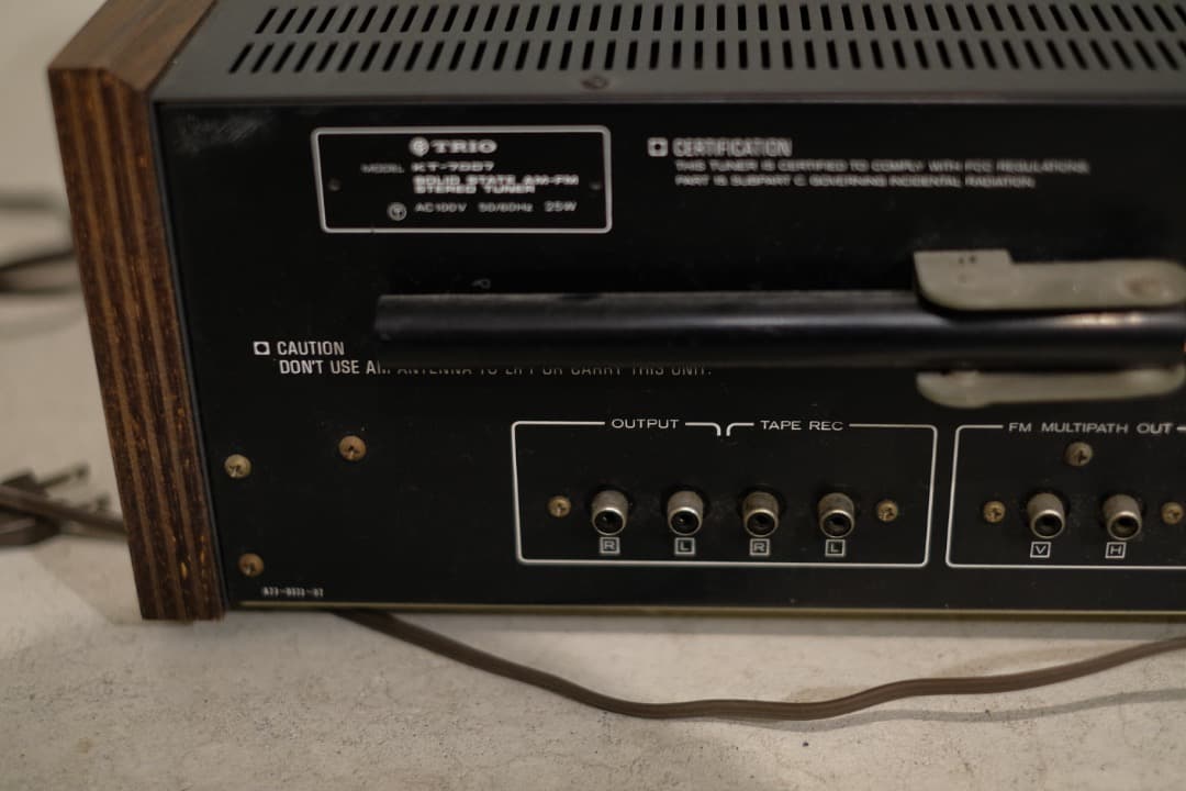 TRIO KT-7007 美品 動作保証品 AM FM チューナー