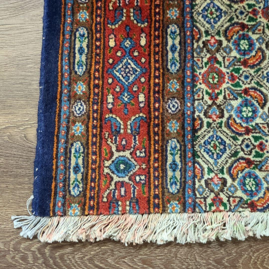 ヴィンテージラグ　ペルシャ絨毯　ムード　 手織り絨毯　ウール　コットン