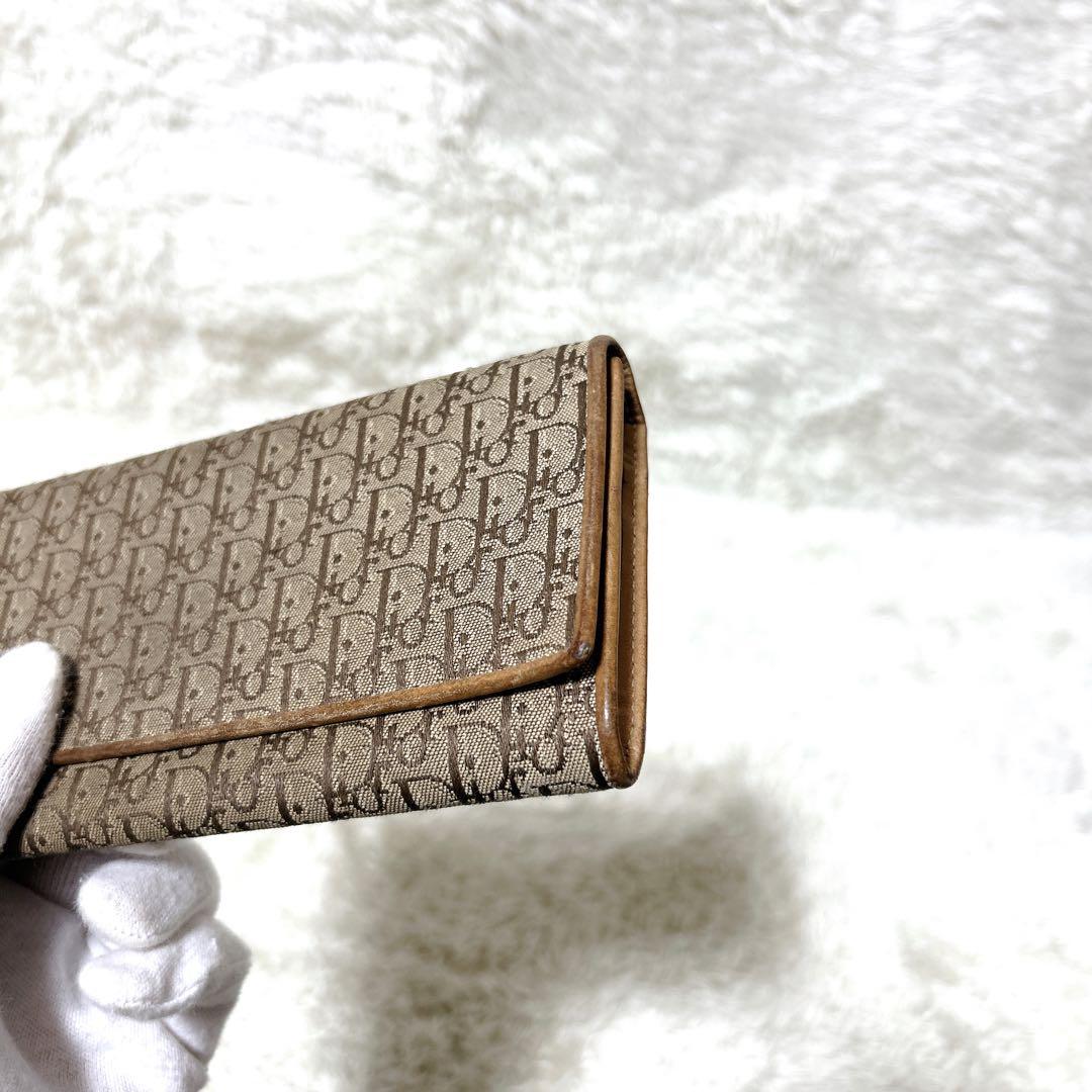 ディオール　トロッター柄　長財布　クリスチャンディオール　dior