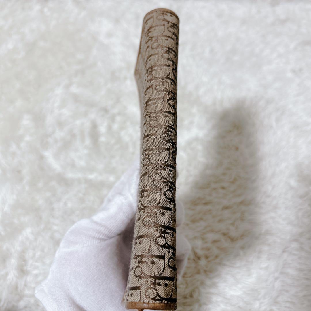 ディオール　トロッター柄　長財布　クリスチャンディオール　dior