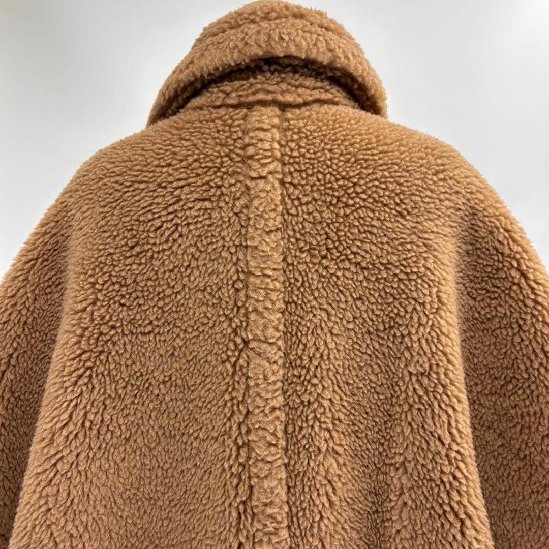 美品　マックスマーラ　MAX MARA　TEBE　テディケープ　F　キャメル