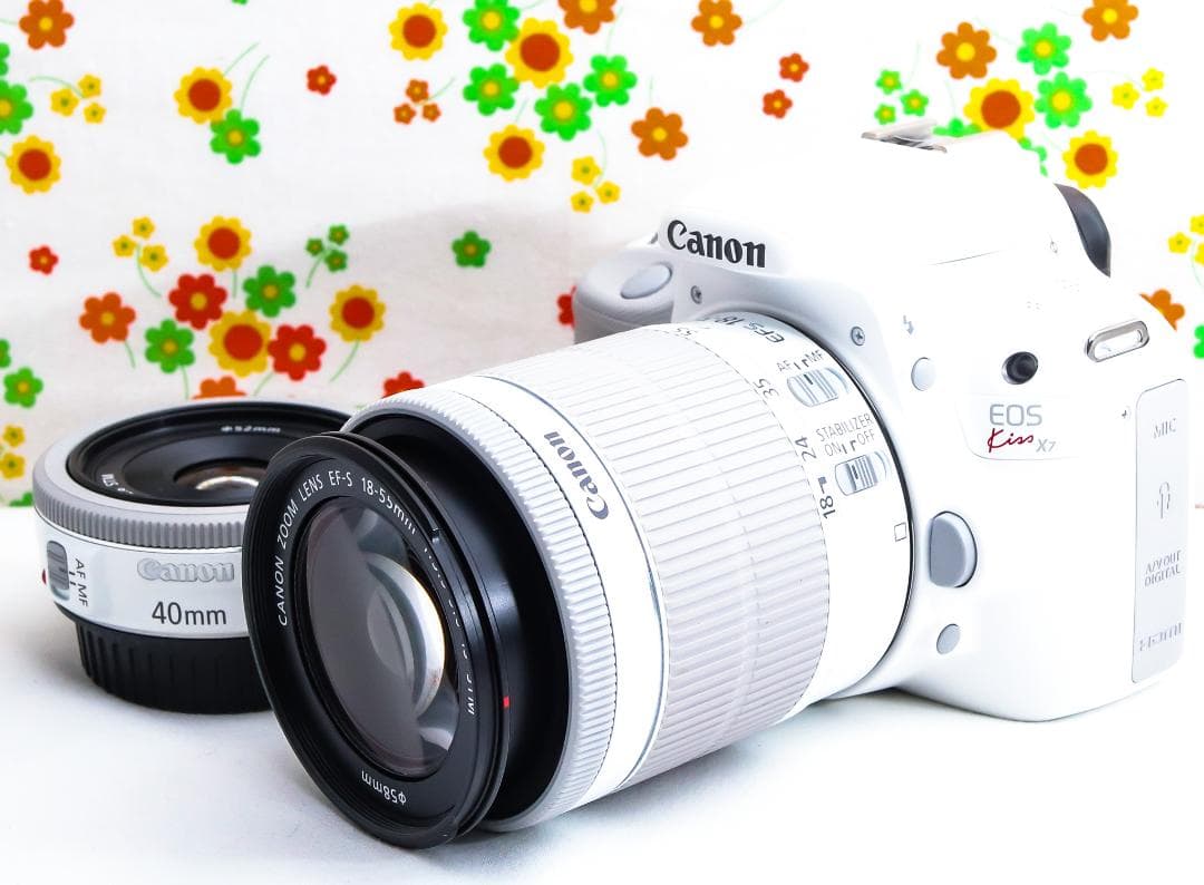 にゃんmama☆Canon kiss X7☆スマホに転送！☆ダブルレンズ！