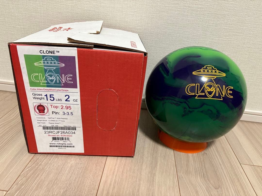 H*o様 『新品未使用品』 ロトグリップ　クローン 15P ボウリングボール