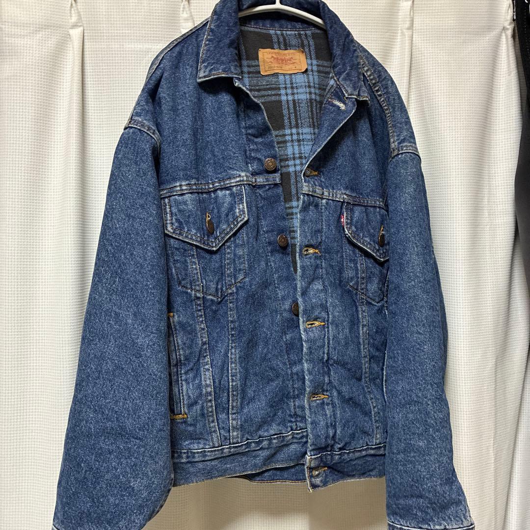 Levi’s 70417 USA製 ネルライナー デニムジャケット 80s M