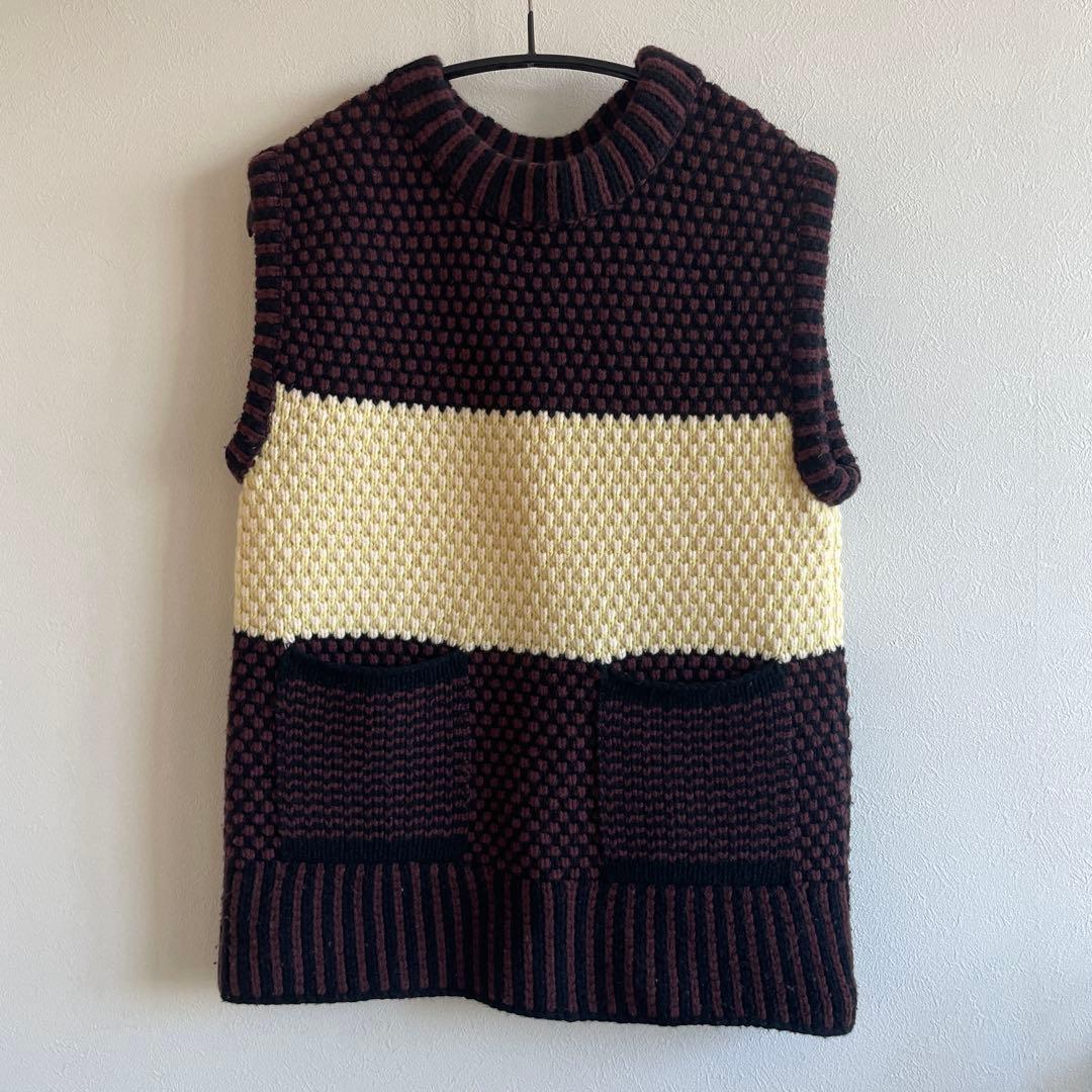 babacoウール100ニットベスト
