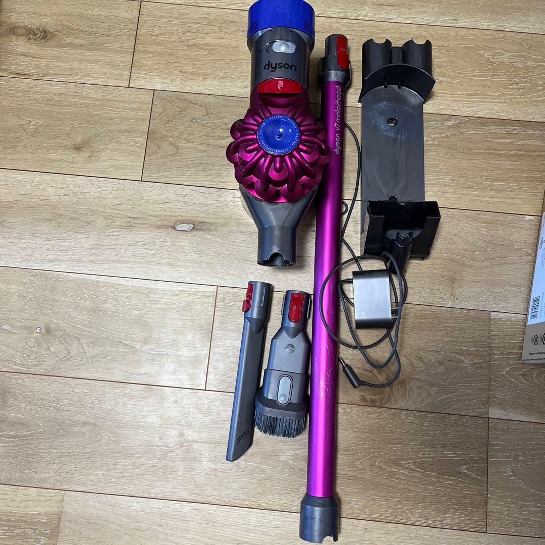 Dyson コードレス掃除機 紫 v7 moterhead ヘッドなし