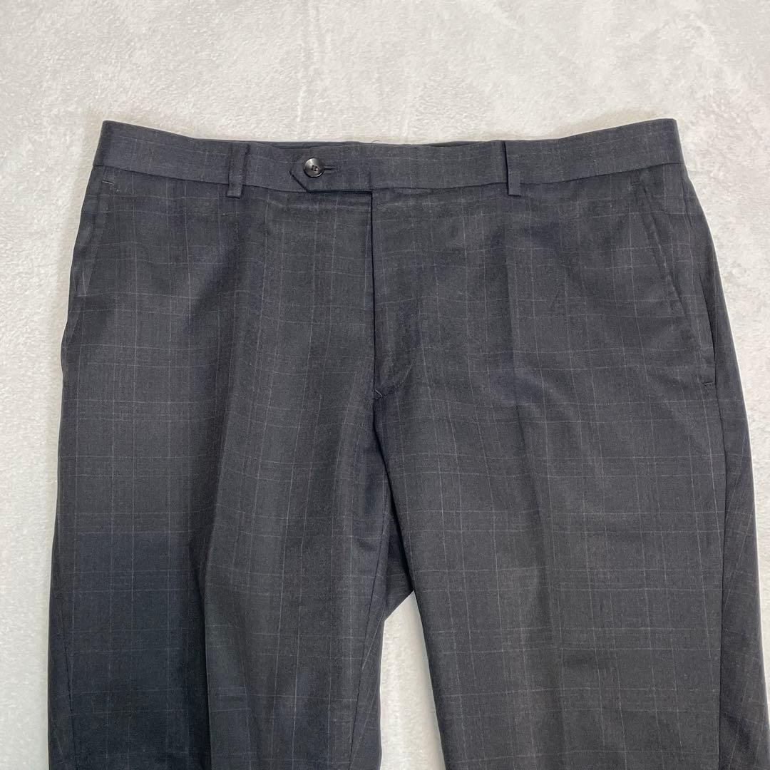 スーツセレクト グアベロ 社製 フランネル スーツ セットアップAB5 チェック