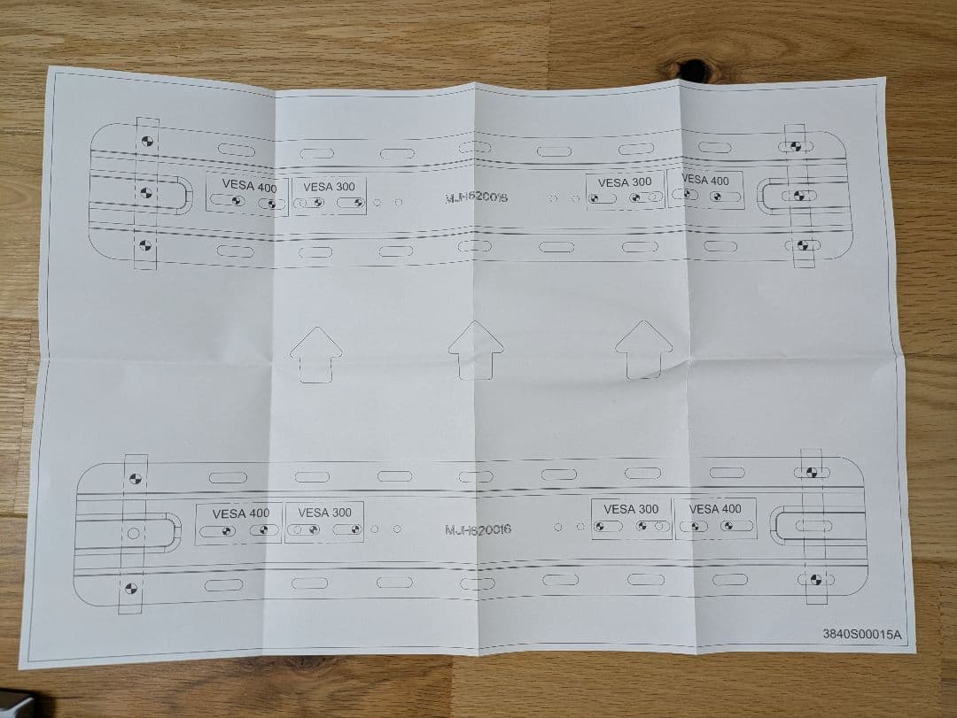 LG純正テレビ壁掛け金具OLW480B未使用品