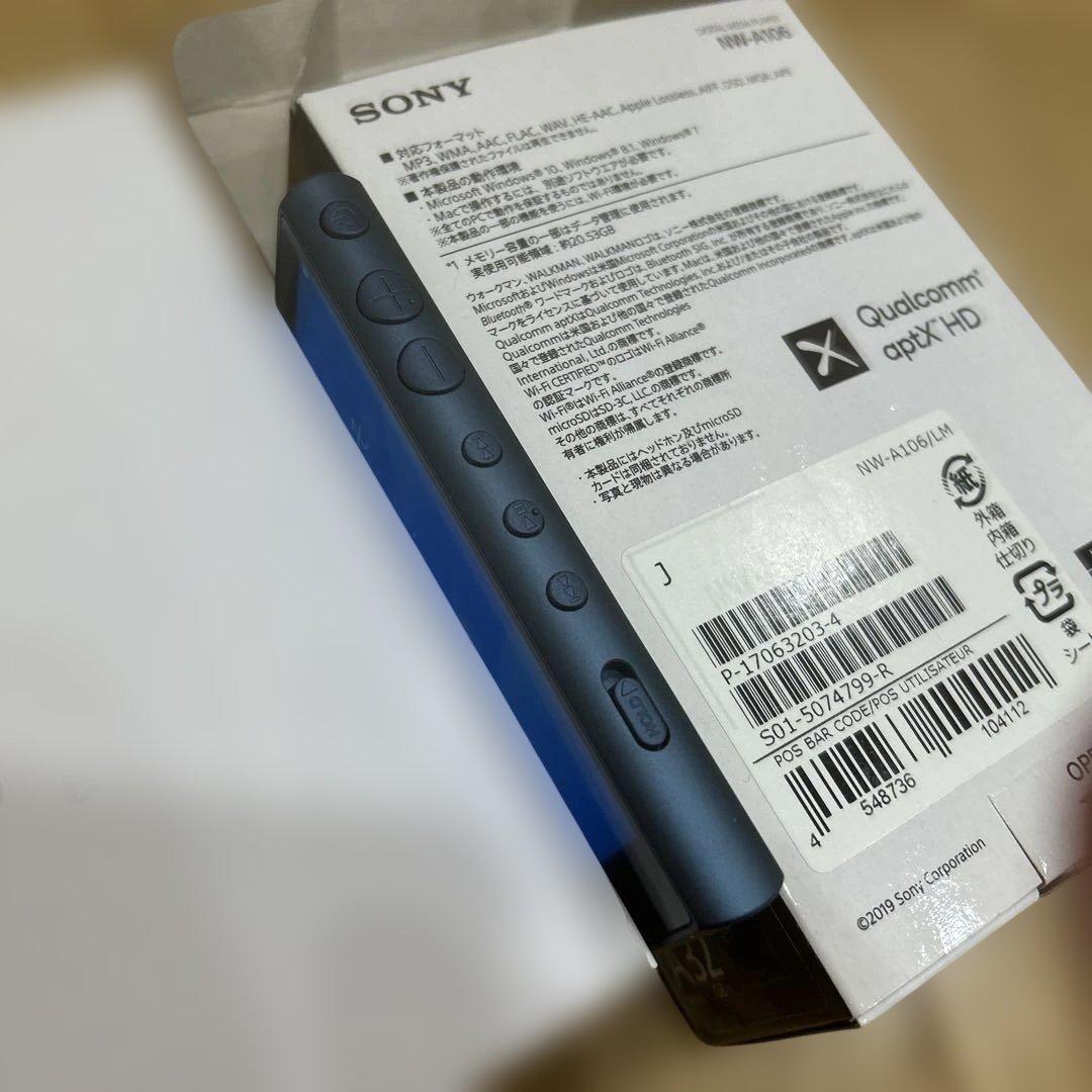 SONY⭐︎ハイレゾプレーヤーNW-A106 32GBブルー/20年購入、使用少