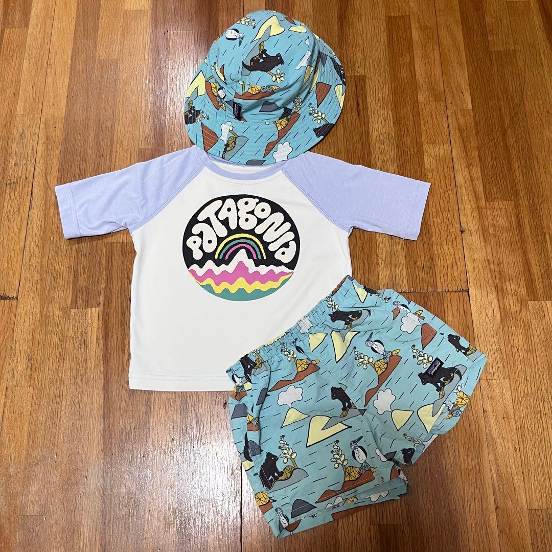 【美品】パタゴニア　ベビー　バギーズショーツ　ラッシュガード　ハット　80〜90