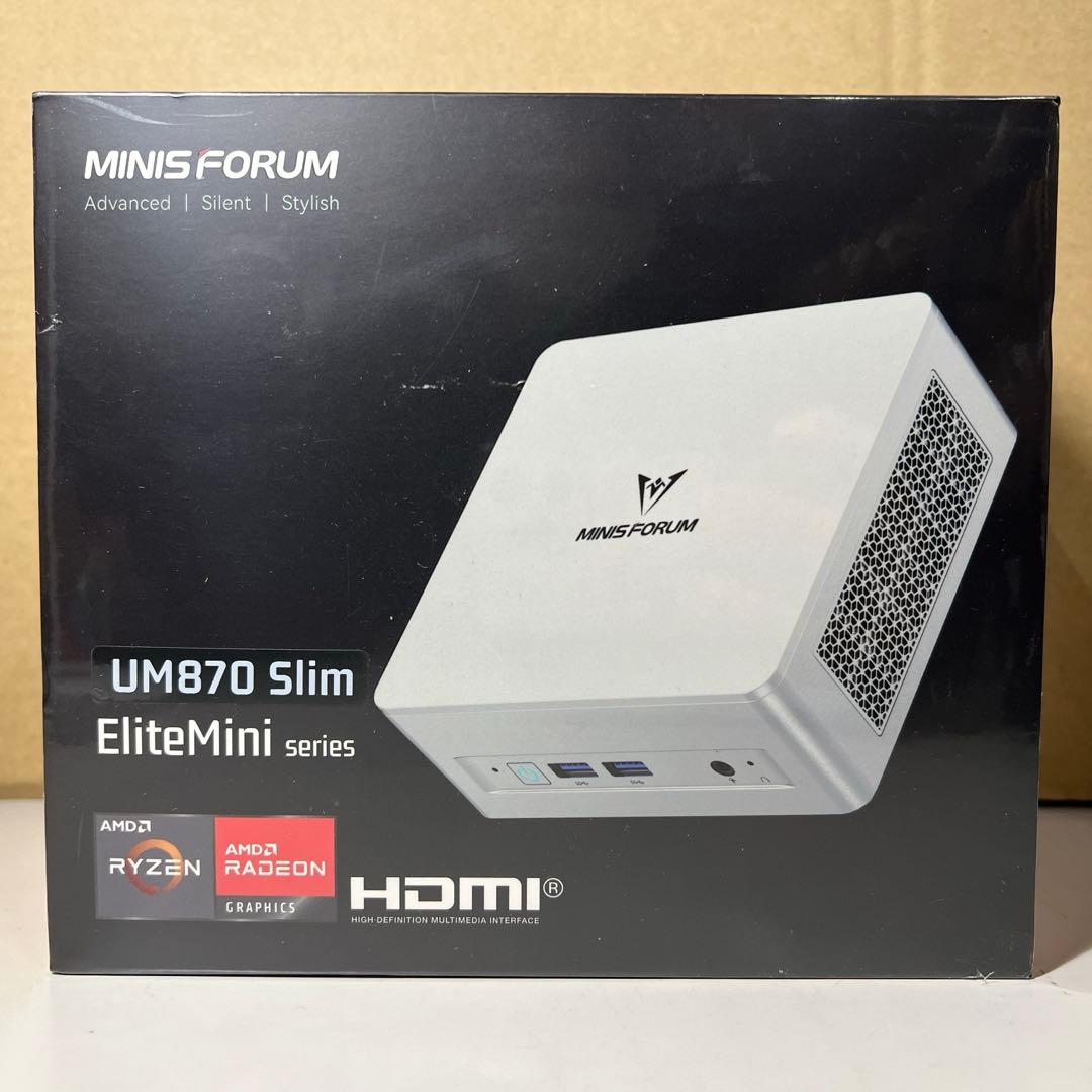 G752 新品未開封 MINISFORUM UM870 Slim ミニpc
