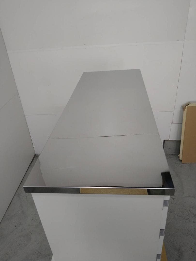 ◎7063 ステンレス天板頑丈ハイカウンター幅120WH