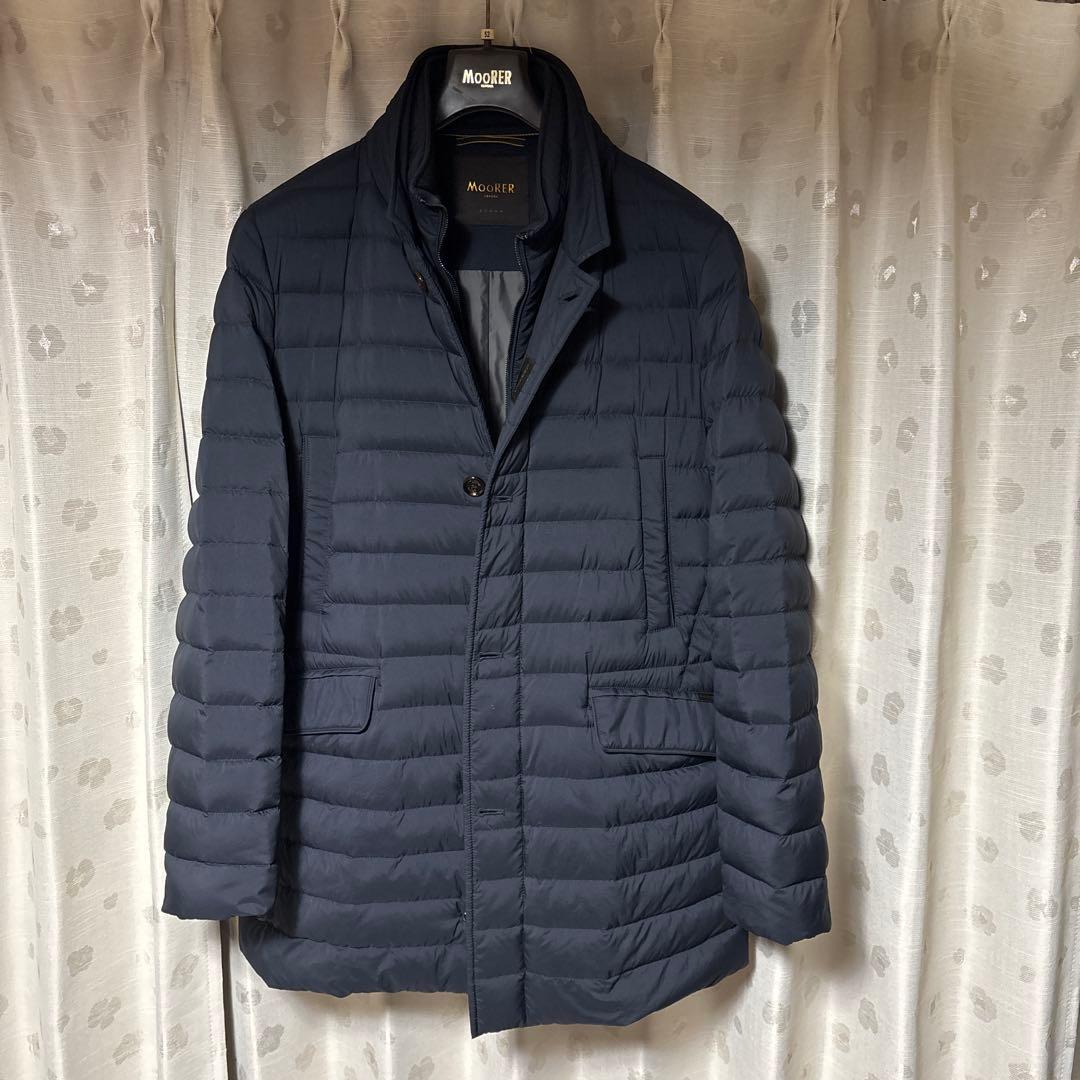 MOORER ネイビー ダウンジャケット52