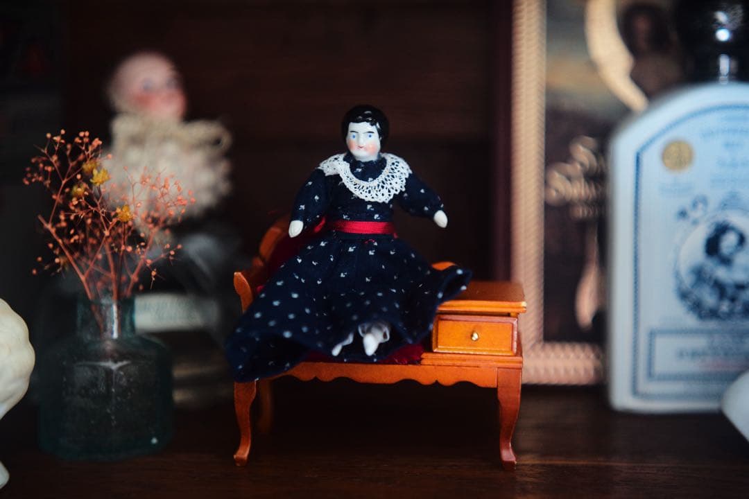 チャイナヘッドドール ミニチュア ドールハウス ブライス ビスクドール