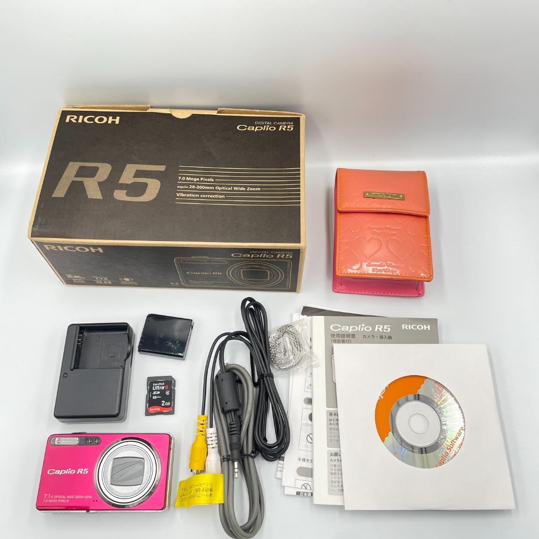 【動作品・転送特典無料あり】RICOH Caplio R5 PINK